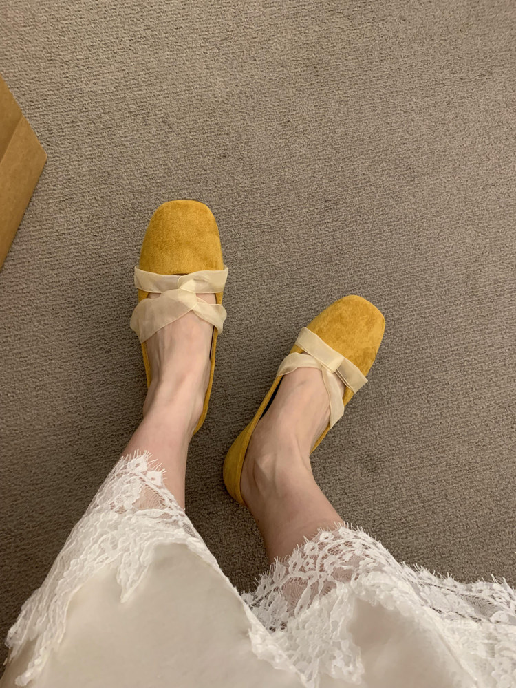 Women's Bow Decorated Flat Shoes