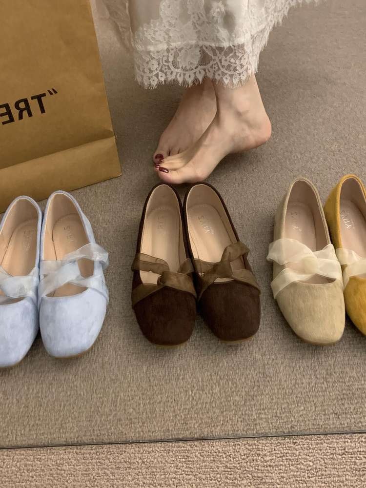 Women's Bow Decorated Flat Shoes