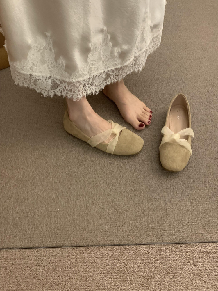 Women's Bow Decorated Flat Shoes