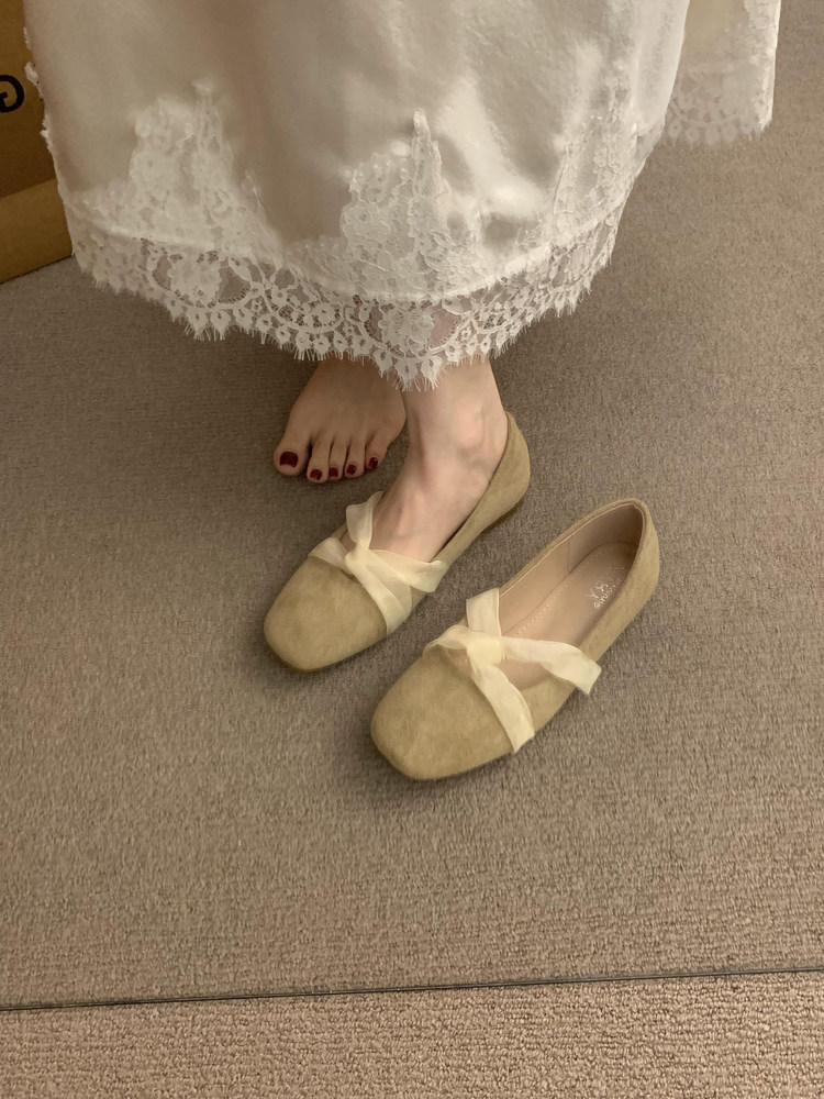 Women's Bow Decorated Flat Shoes