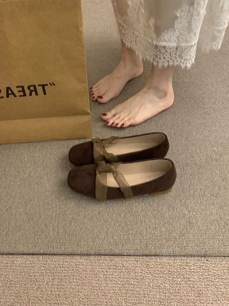 Women's Bow Decorated Flat Shoes