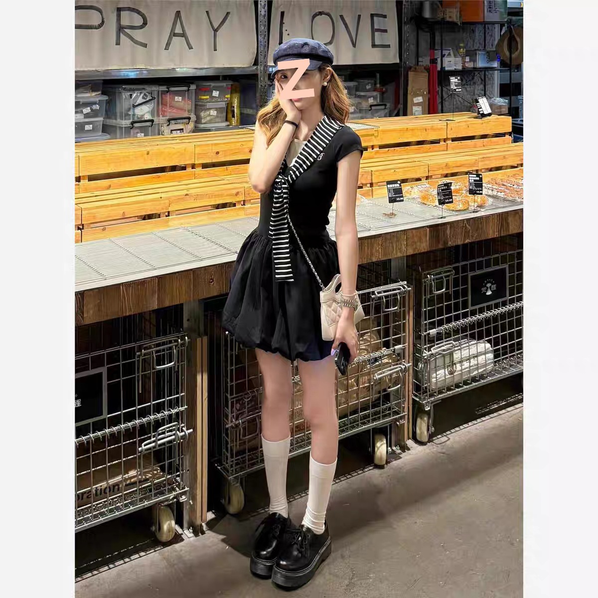 Korean 2-in-1 Summer A-line Dress