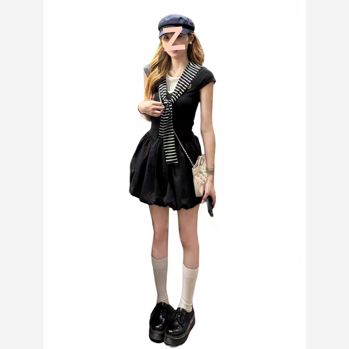 Korean 2-in-1 Summer A-line Dress