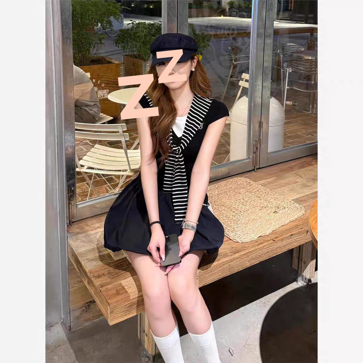 Korean 2-in-1 Summer A-line Dress
