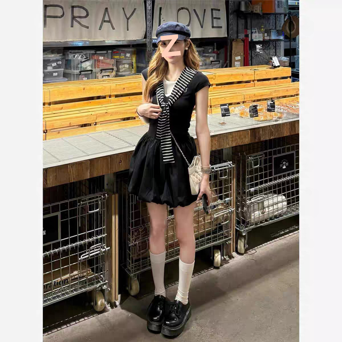 Korean 2-in-1 Summer A-line Dress