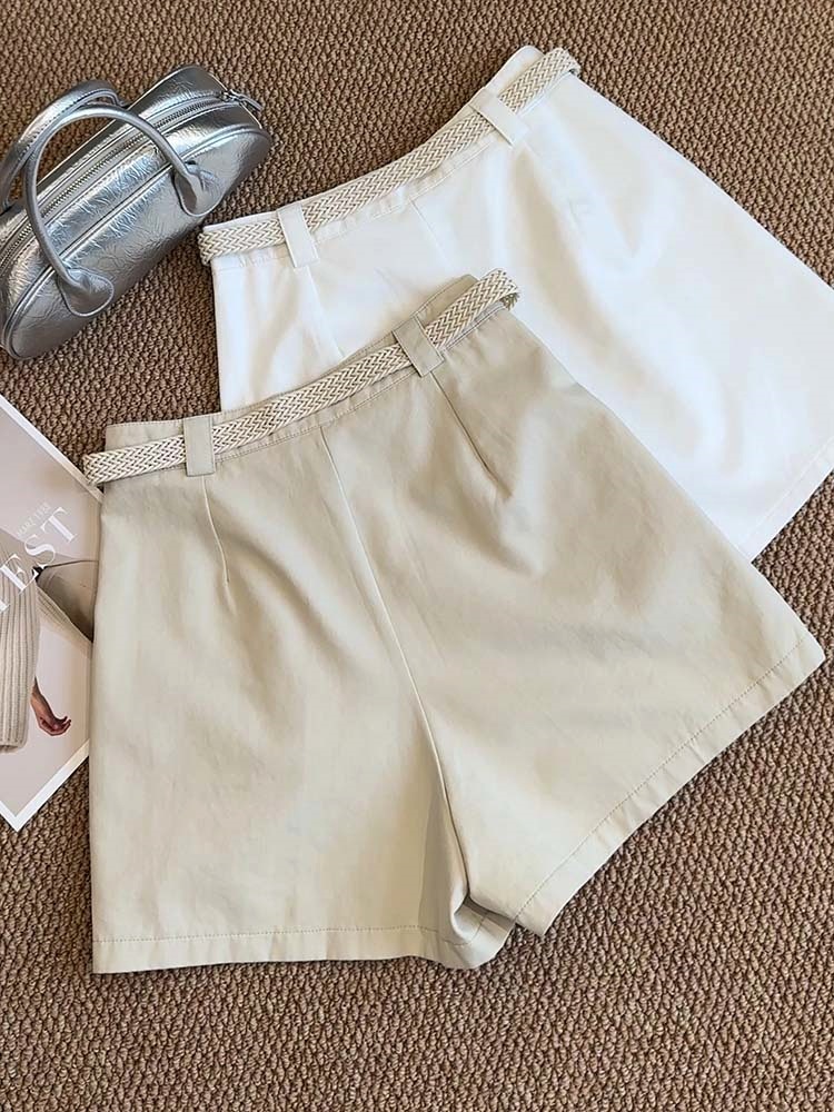 High Waist Wide Leg Denim Shorts