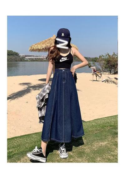 Korean Plus Size Denim Skirt