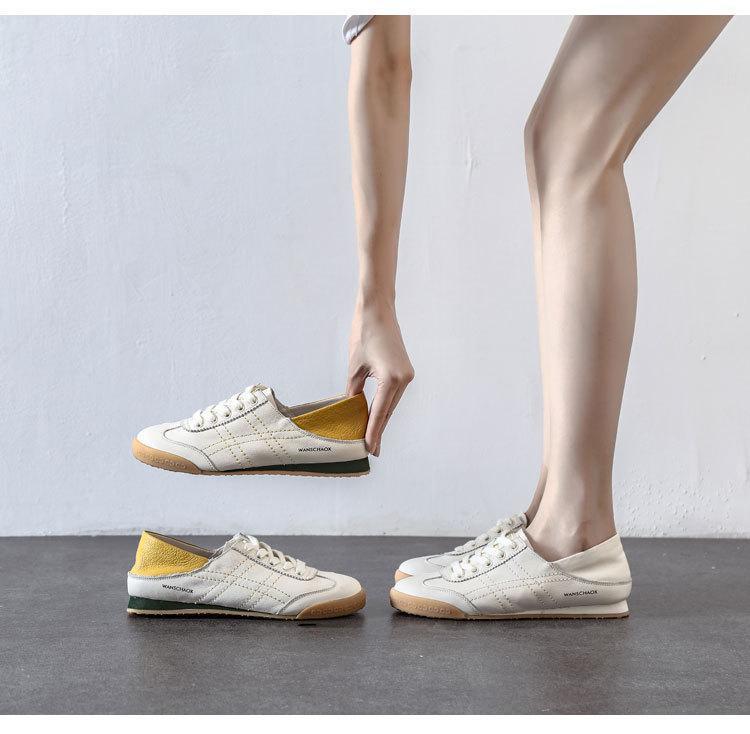 Women's Leather Slip-on Casual Shoes