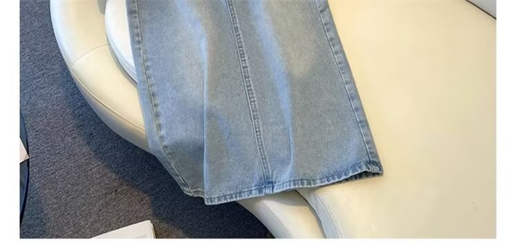 High Waist Vintage Denim Skirt