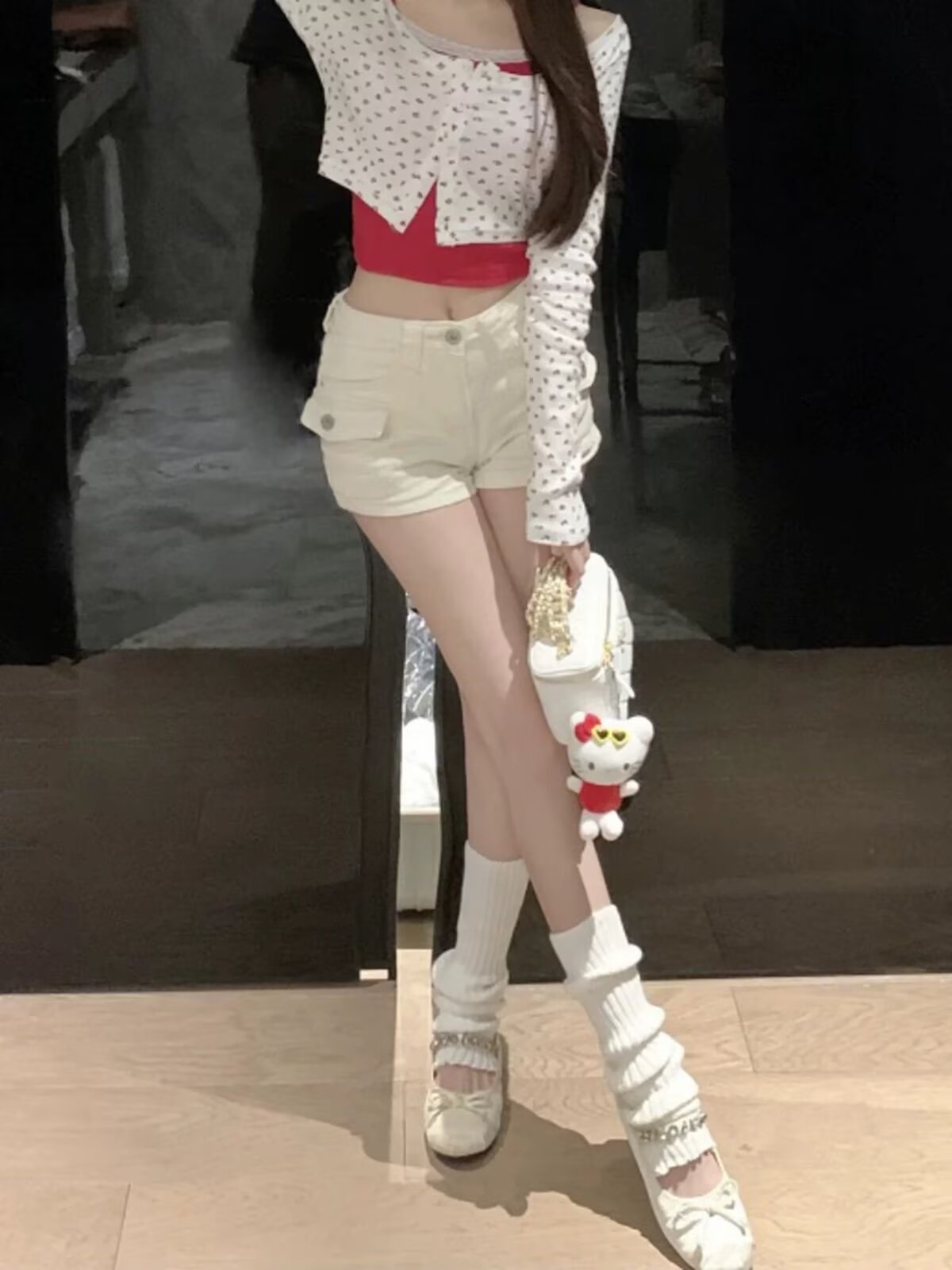 High-Waisted Slim Denim Shorts for Women