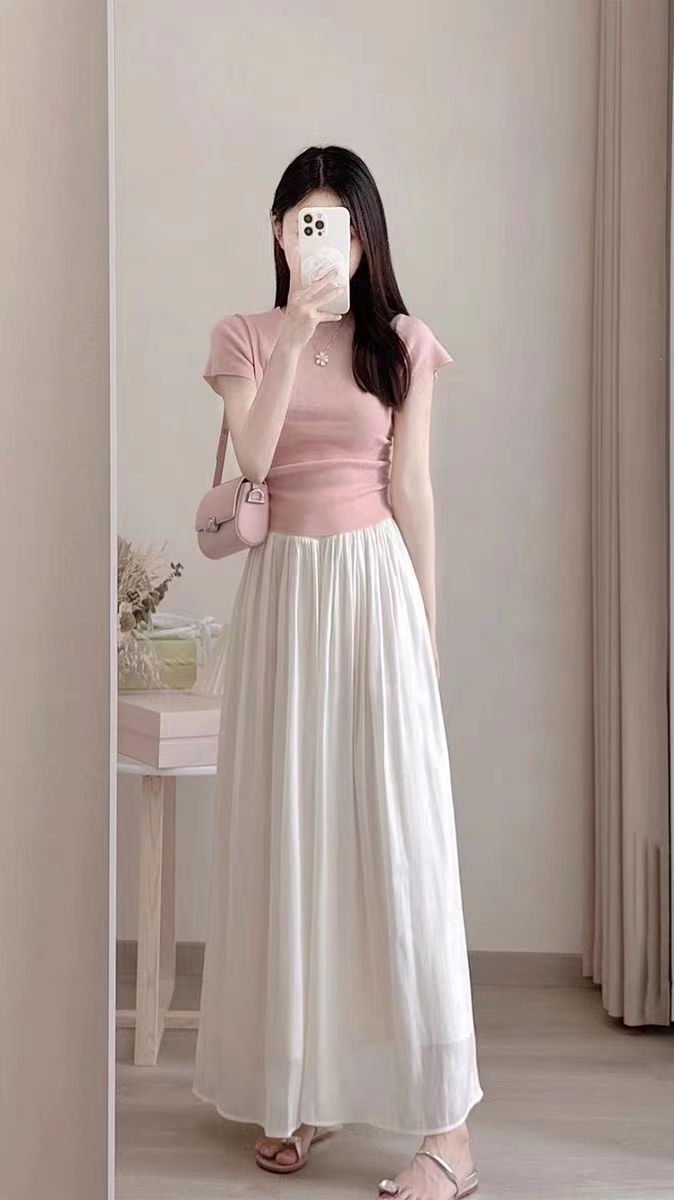 Summer Women's 2-piece Top & Skirt Set