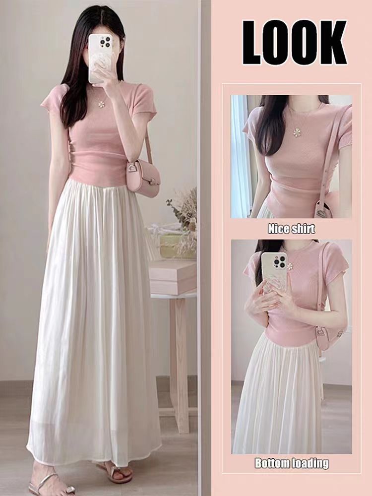 Summer Women's 2-piece Top & Skirt Set