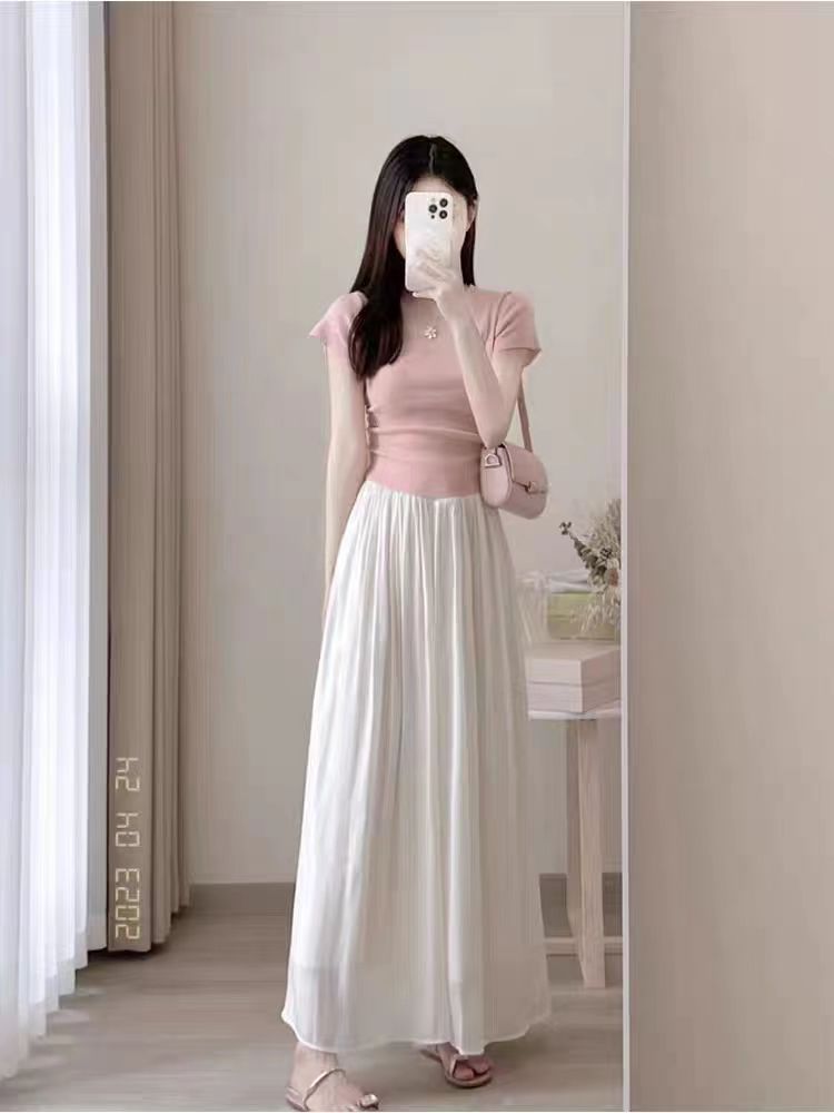 Summer Women's 2-piece Top & Skirt Set