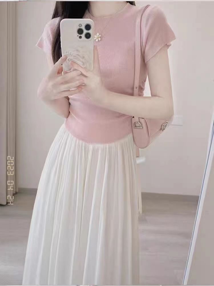 Summer Women's 2-piece Top & Skirt Set