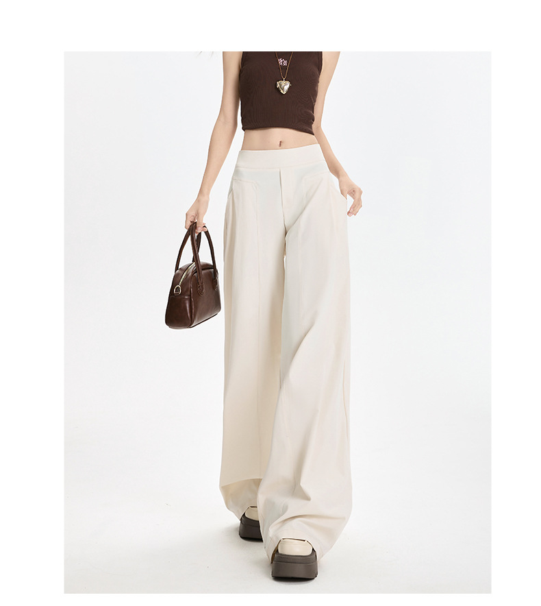 Slim High Waist Wide Leg Pants