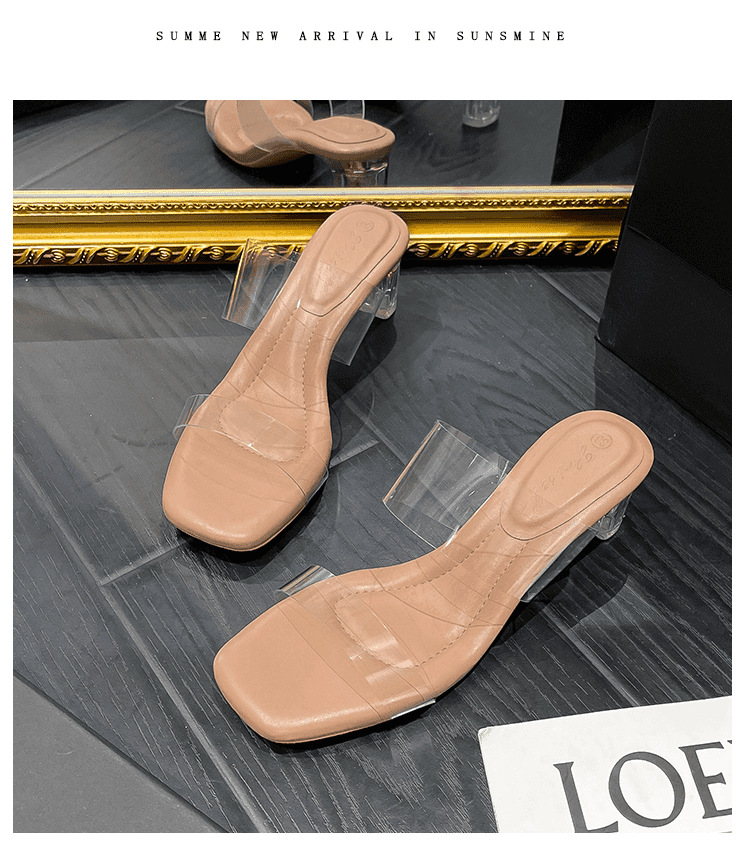 Women's Summer Transparent High Heel Sandals