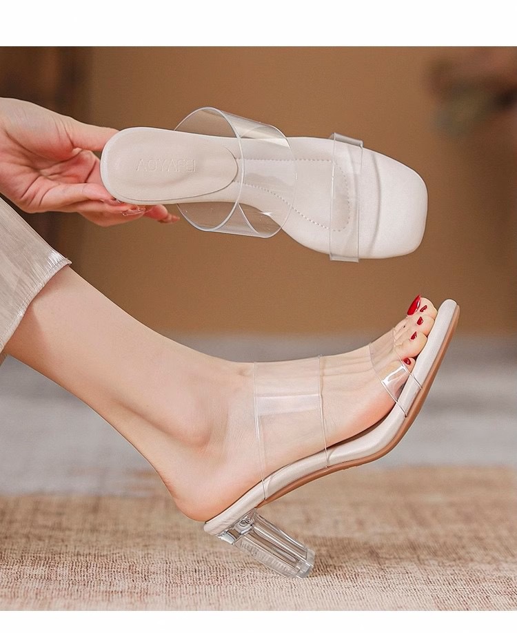 Women's Summer Transparent High Heel Sandals