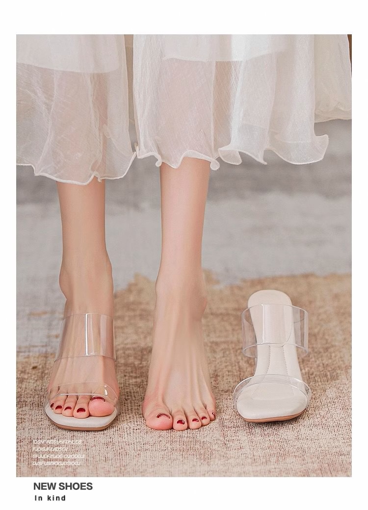 Women's Summer Transparent High Heel Sandals