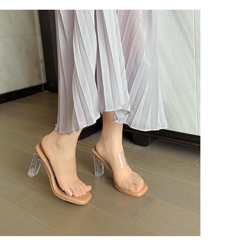 Women's Summer Transparent High Heel Sandals