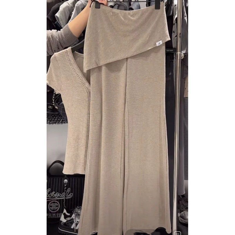 Summer V-neck Knit Casual Suit