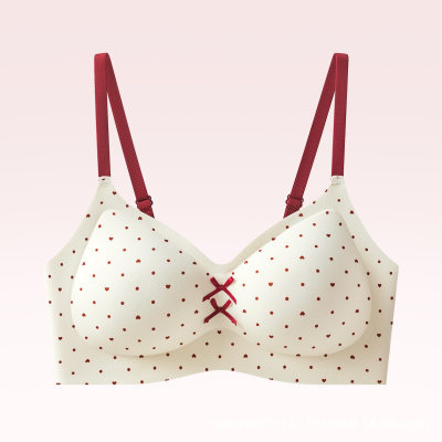 Floral Seamless Push-up Bra
