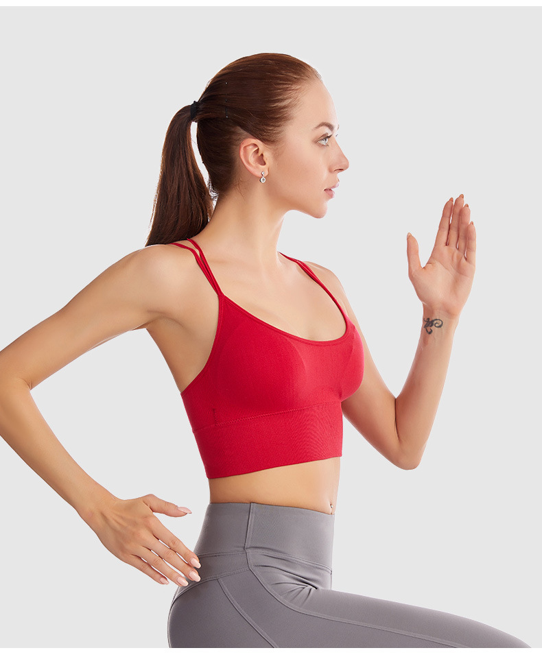 Wireless Cross-back Sports Bra