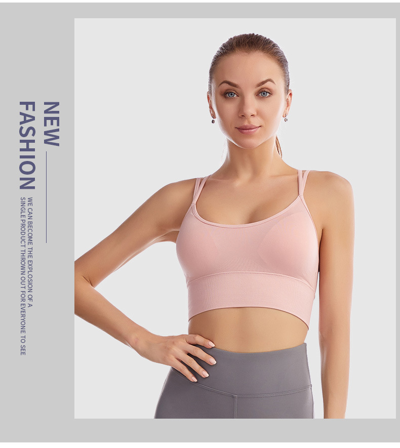 Wireless Cross-back Sports Bra