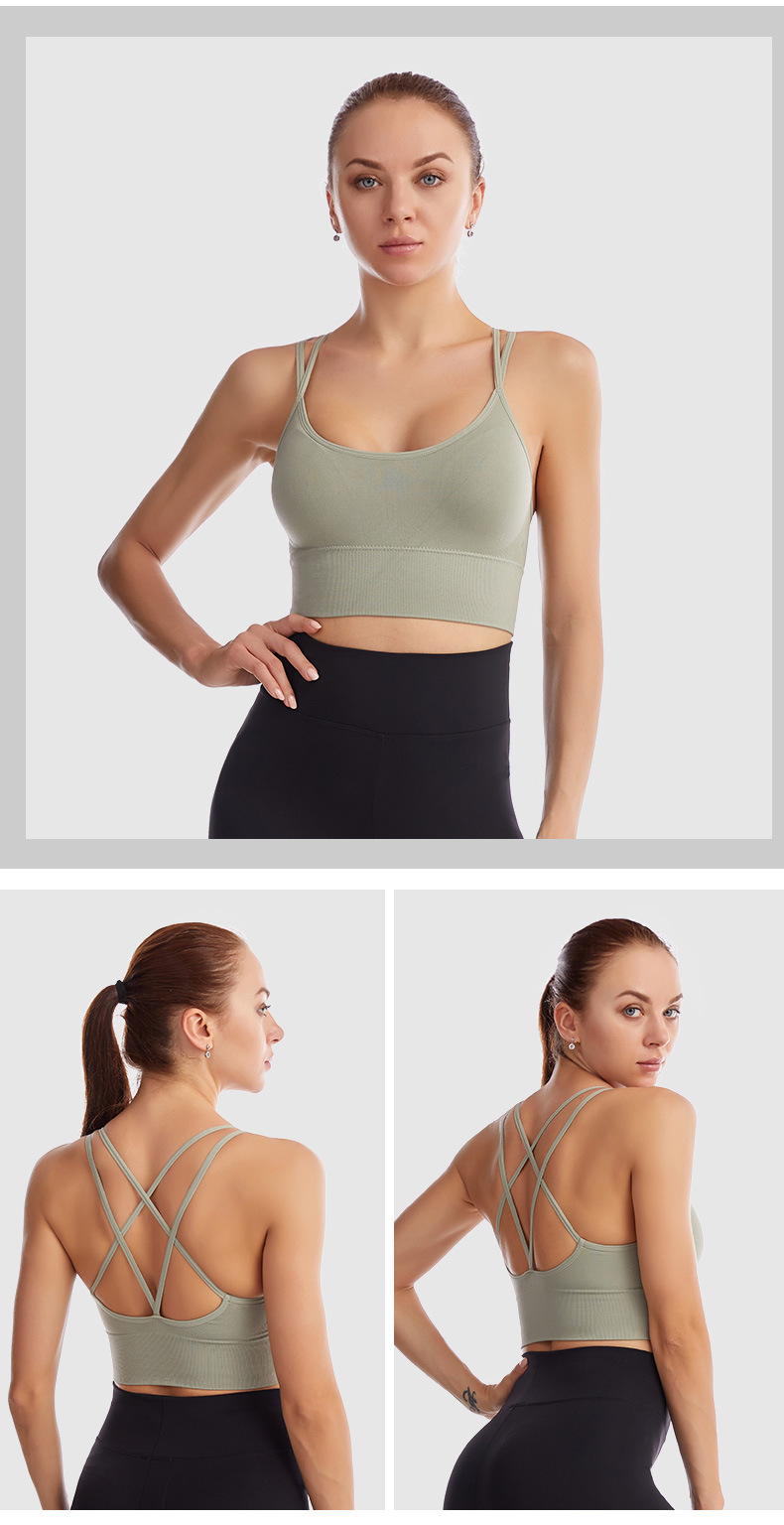 Wireless Cross-back Sports Bra