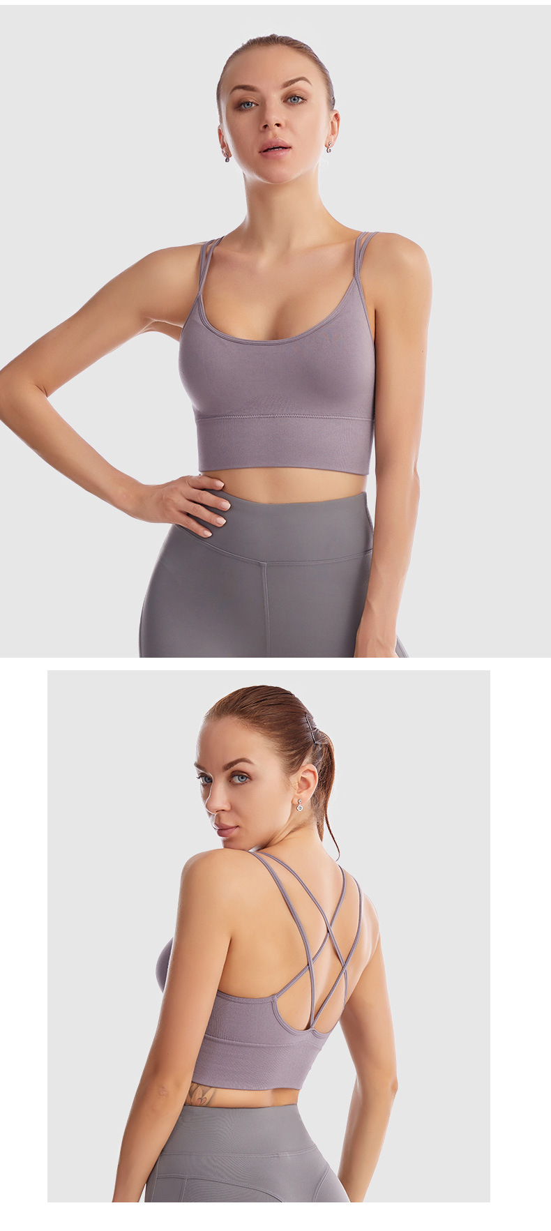 Wireless Cross-back Sports Bra