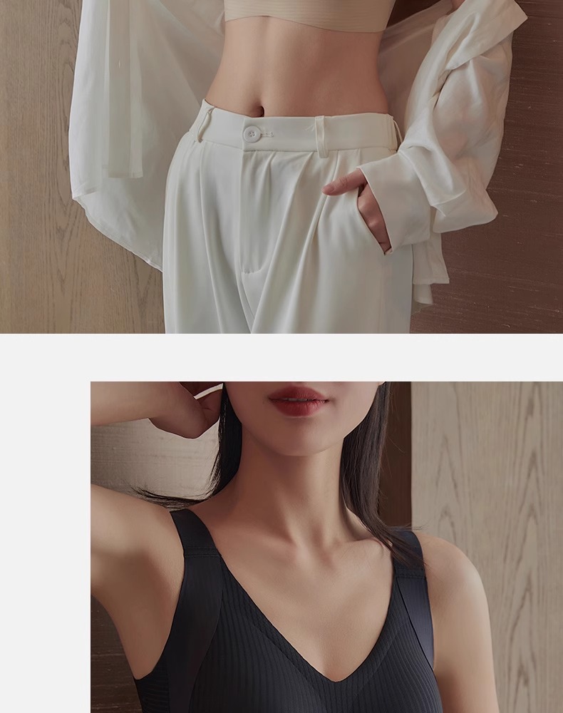 Women's Striped Wireless Bra
