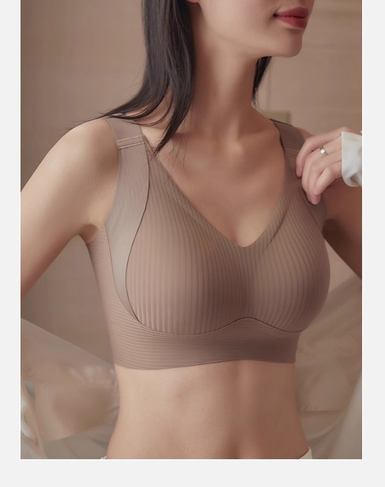 Women's Striped Wireless Bra