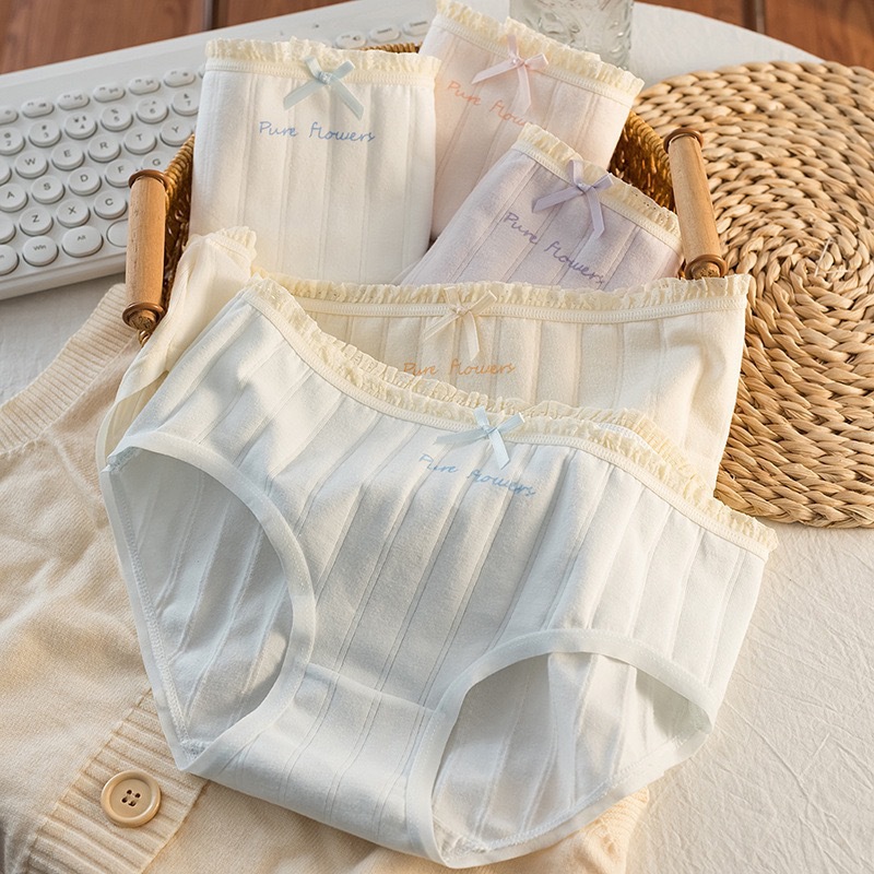 Girls' Cotton Triangle Briefs