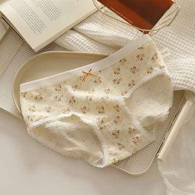 5A Antibacterial Floral Women's Cotton Panties