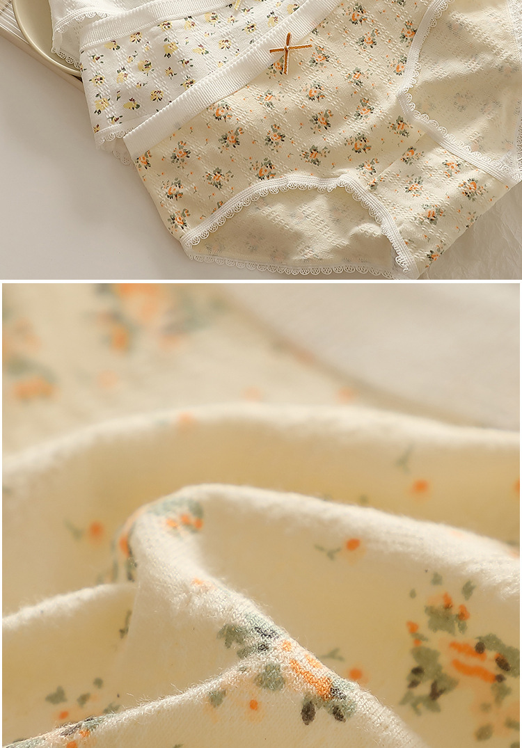 5A Antibacterial Floral Women's Cotton Panties