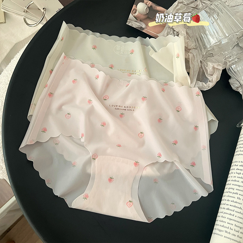 Strawberry Ice Silk Panties