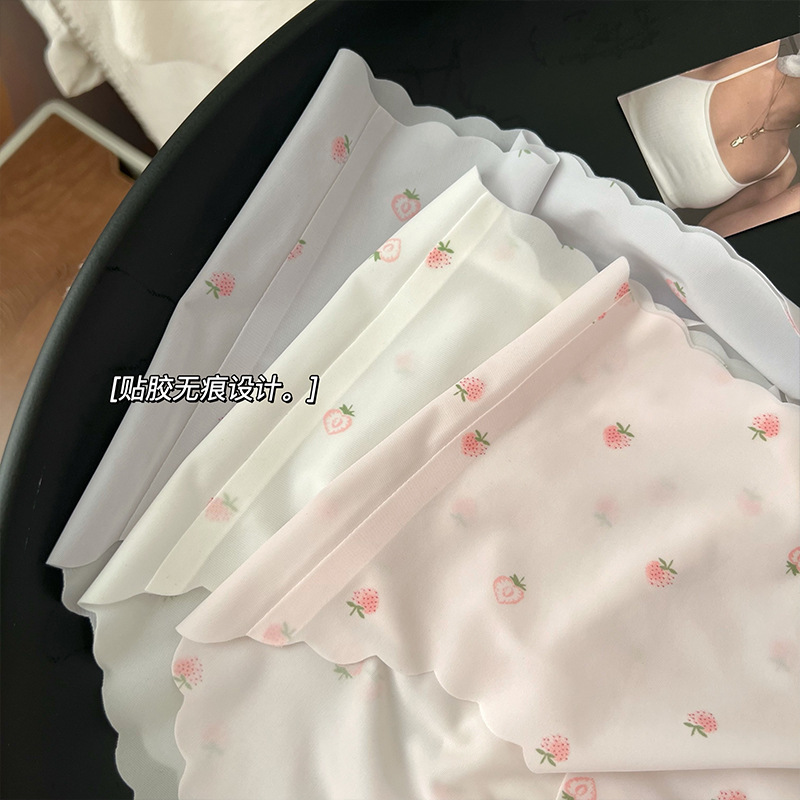 Strawberry Ice Silk Panties