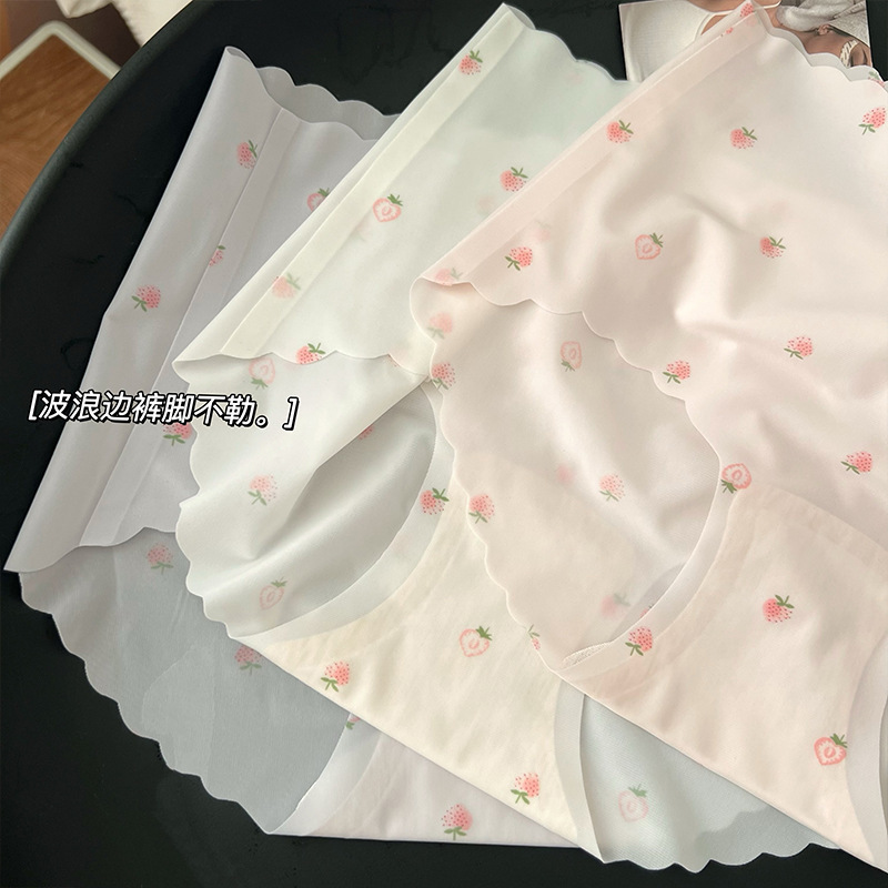 Strawberry Ice Silk Panties