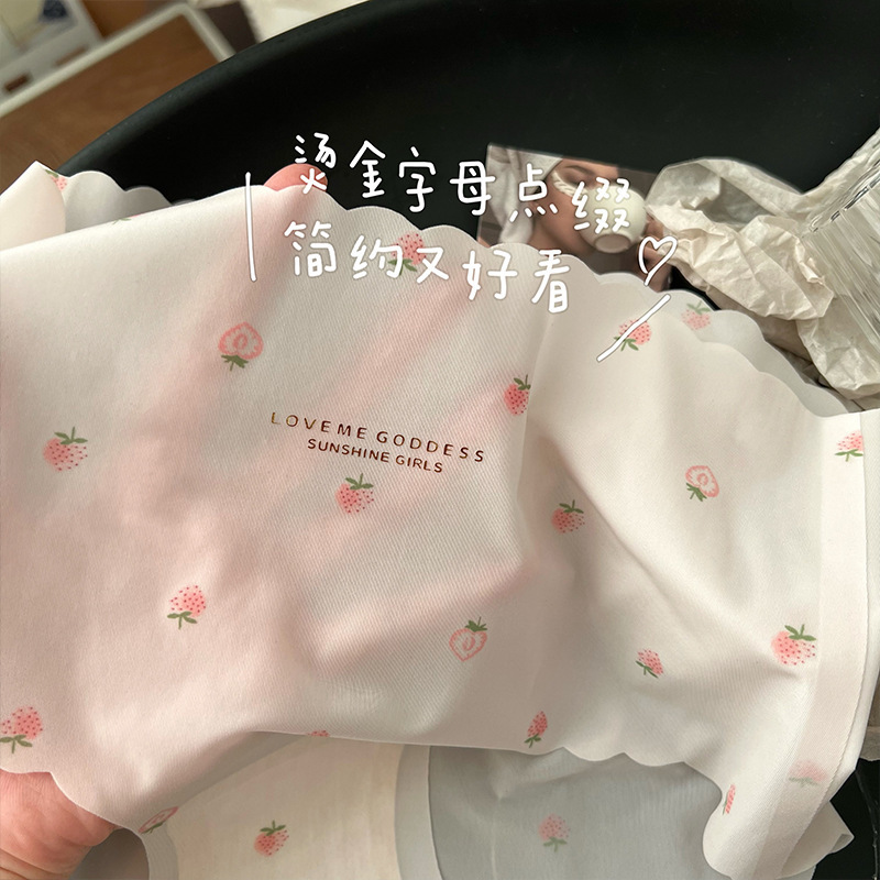 Strawberry Ice Silk Panties