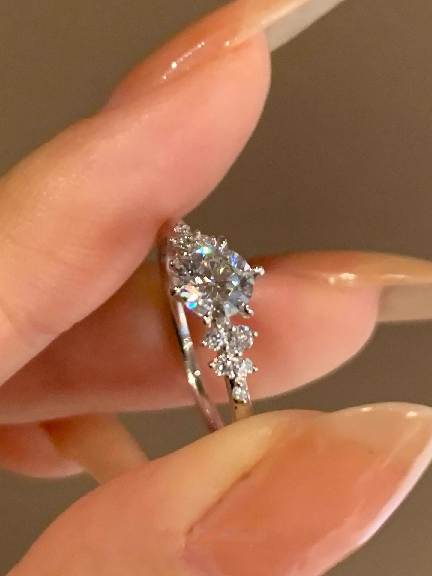 Adjustable Zircon Copper Ring
