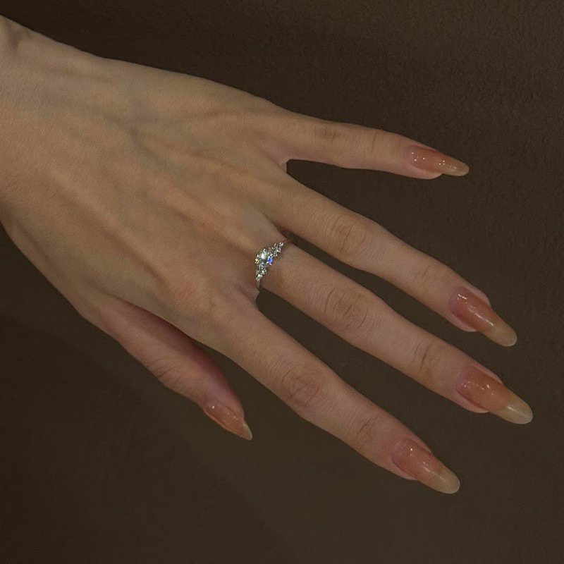 Adjustable Zircon Copper Ring