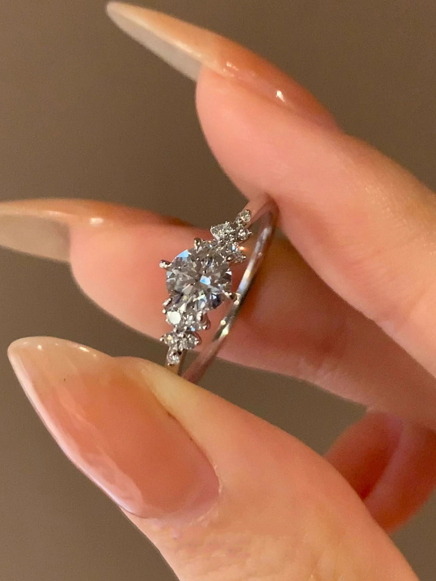 Adjustable Zircon Copper Ring