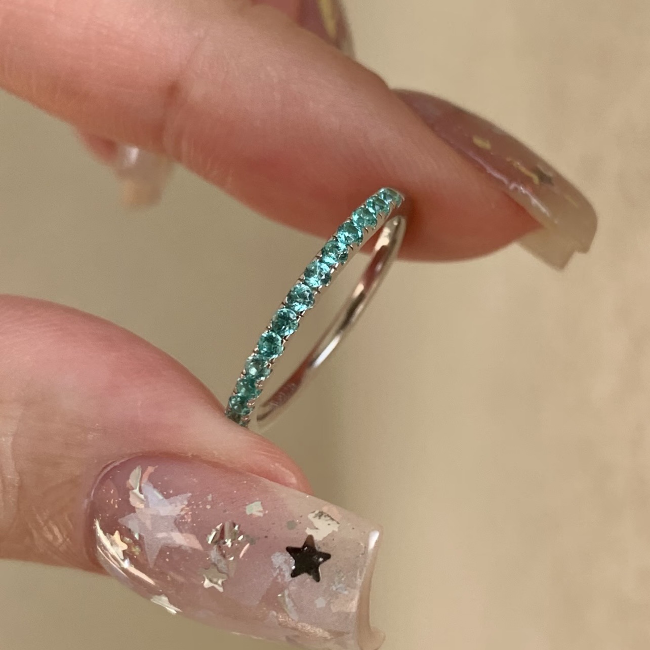 S925 Sterling Silver Pavé Ring