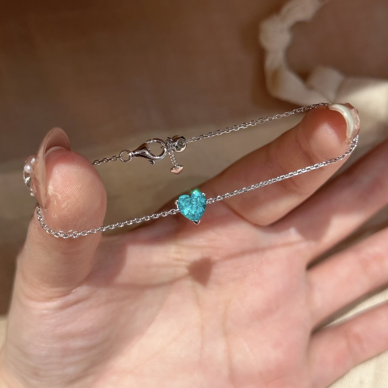925 Silver Heart Bracelet