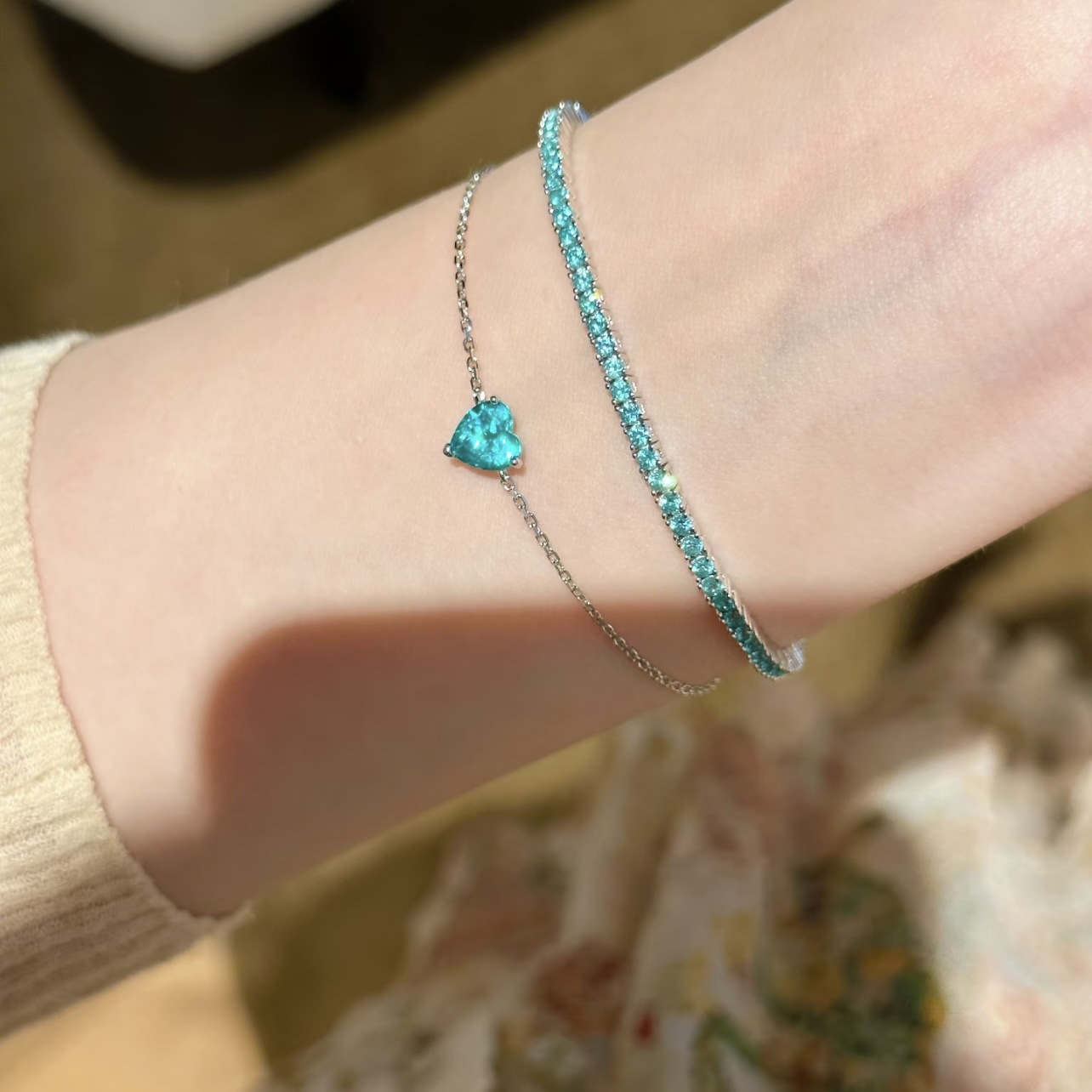 925 Silver Heart Bracelet