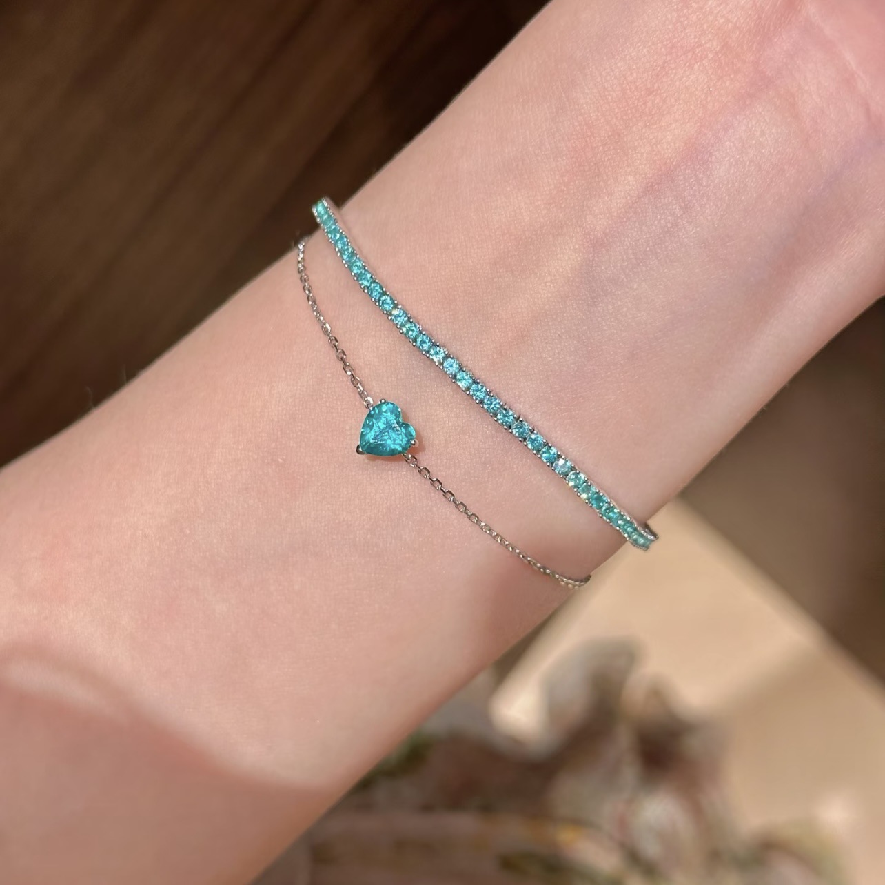 925 Silver Heart Bracelet