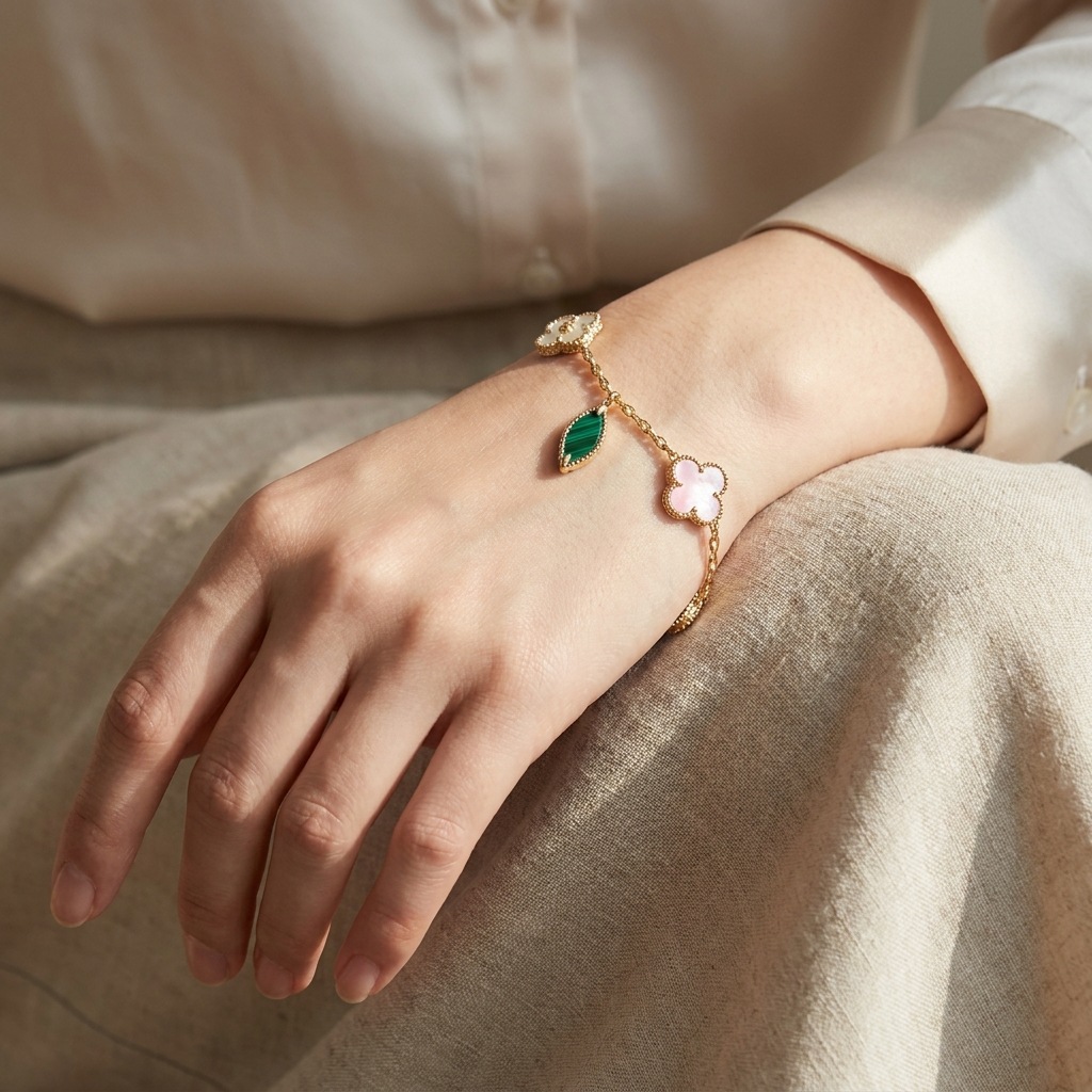 Four Leaf Clover Gold Bracelet