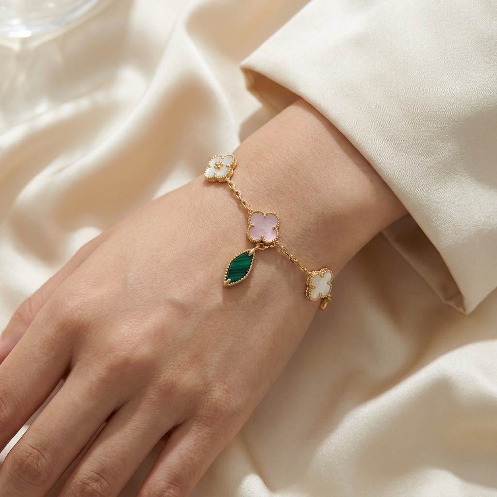Four Leaf Clover Gold Bracelet