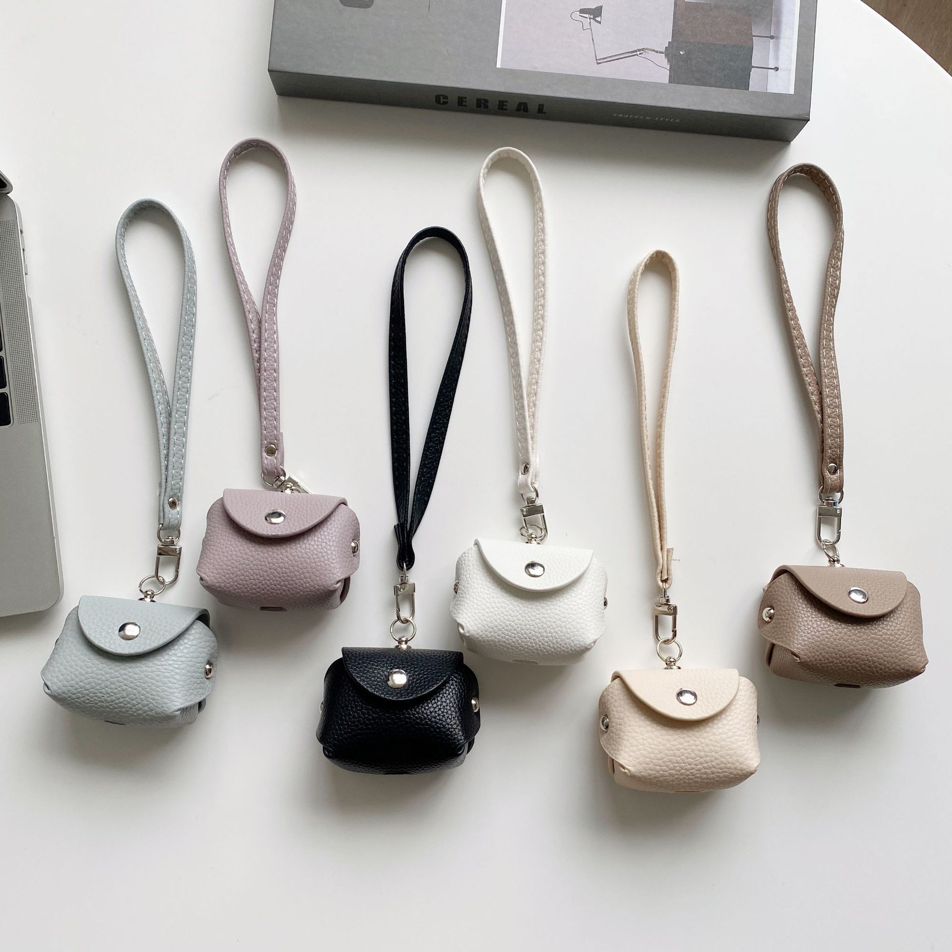 Mini PU Leather AirPods Carrying Case