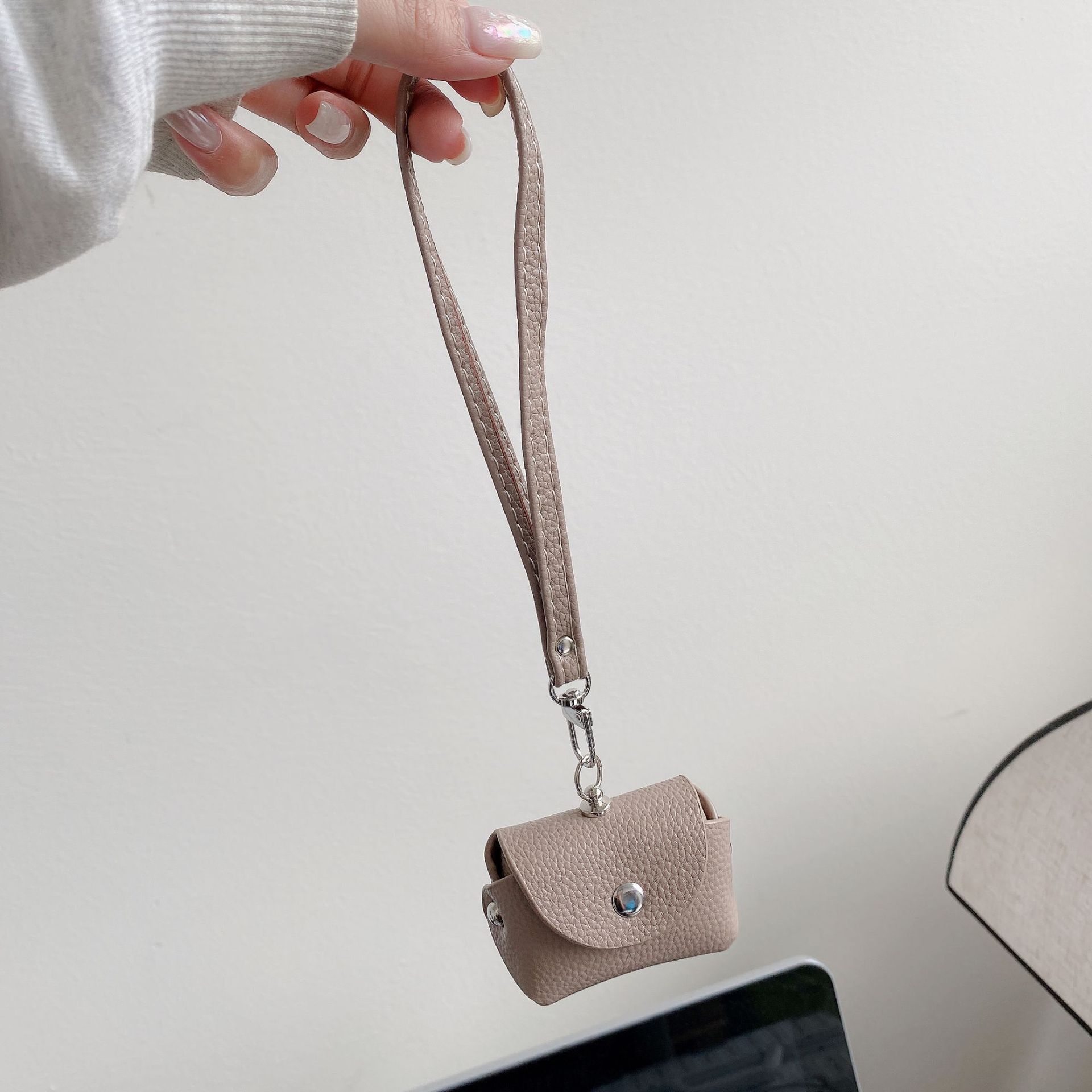 Mini PU Leather AirPods Carrying Case