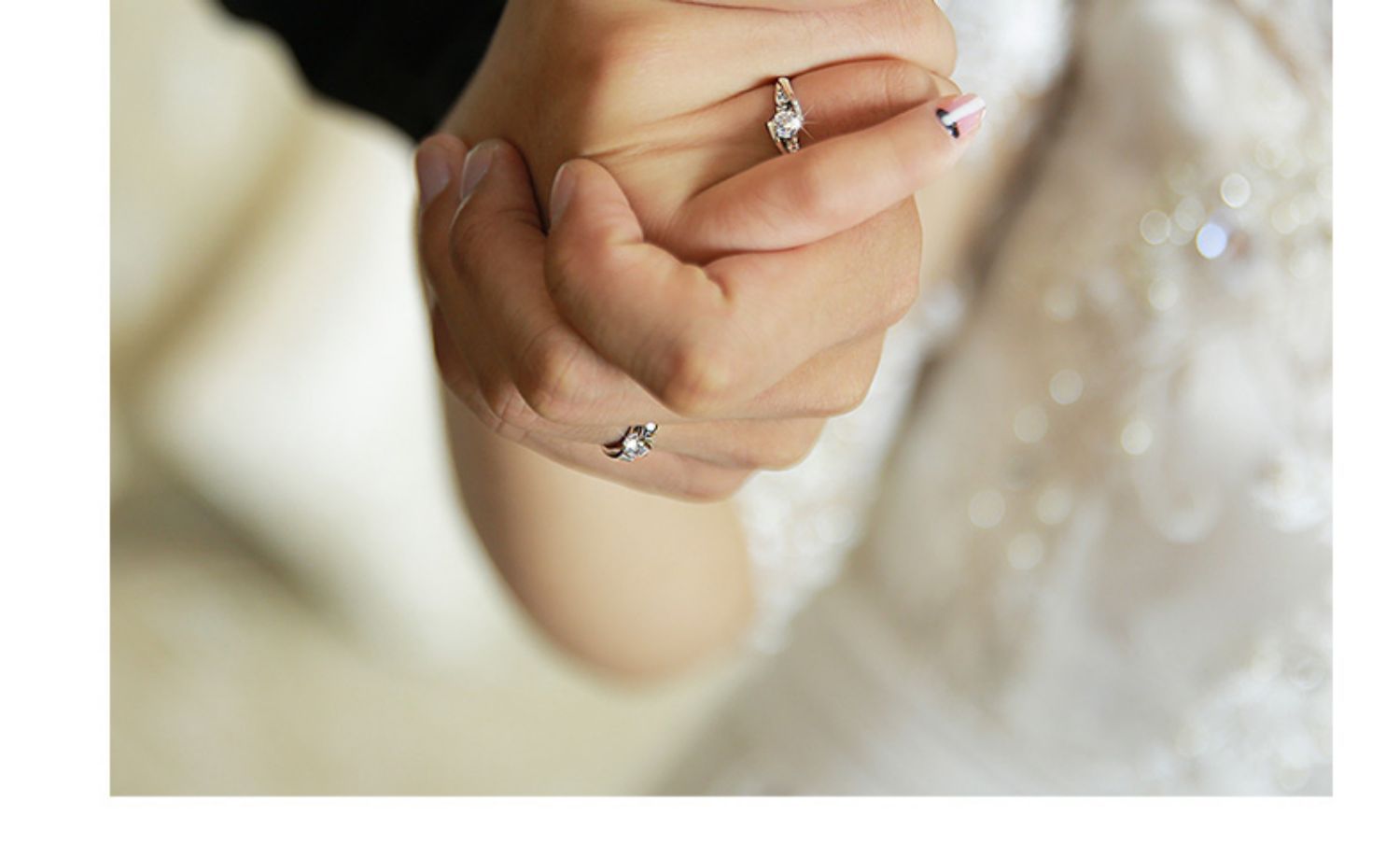 925 Sterling Silver Minimalist Couple Rings